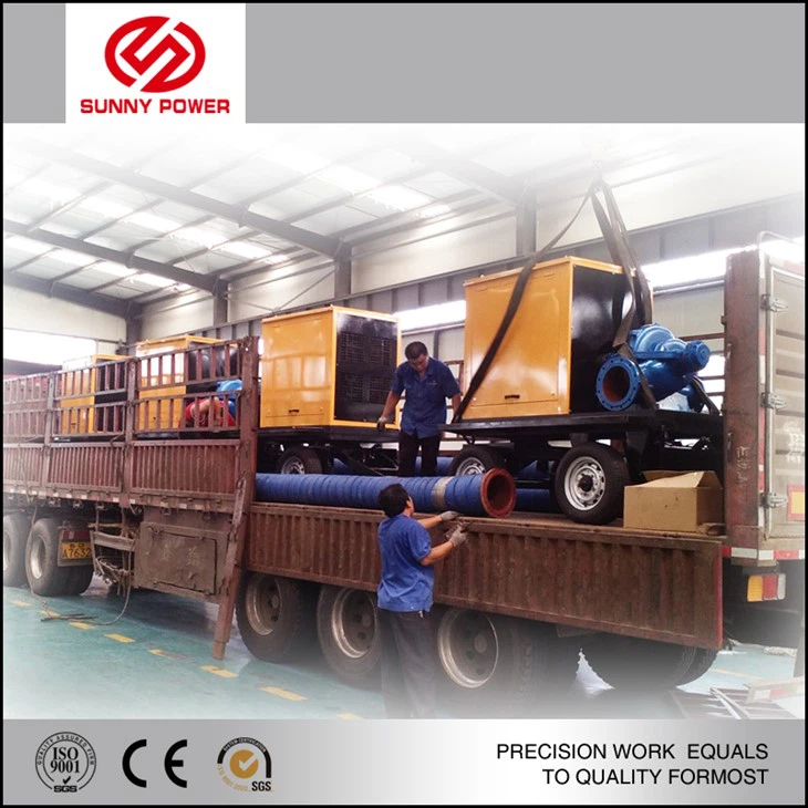 Mobile trash water pump